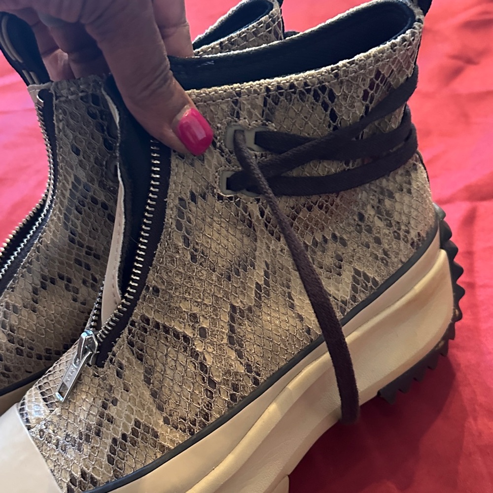 Converse Beige Snake Pattern High-Tops - image 5